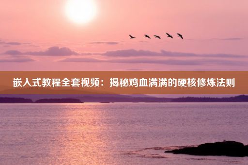 嵌入式教程全套视频：揭秘鸡血满满的硬核修炼法则