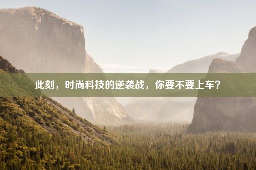此刻，时尚科技的逆袭战，你要不要上车？