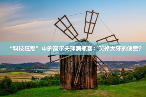 “科技狂潮”中的高尔夫球酒瓶塞：笑掉大牙的创意？