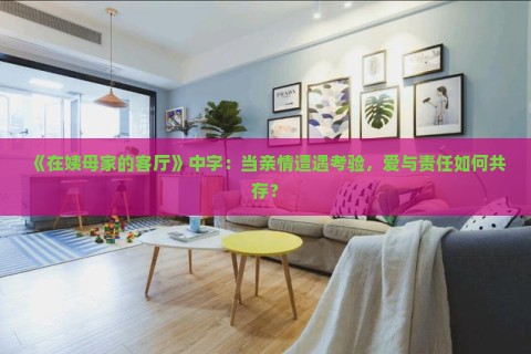 《在姨母家的客厅》中字：当亲情遭遇考验，爱与责任如何共存？