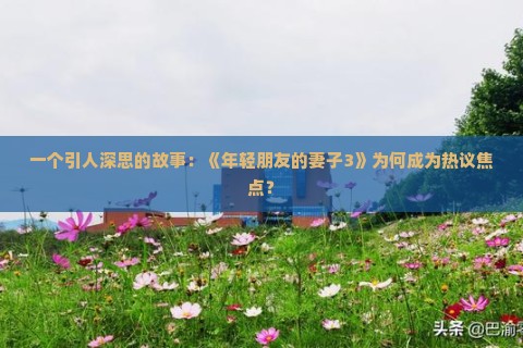 一个引人深思的故事：《年轻朋友的妻子3》为何成为热议焦点？