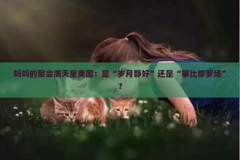 妈妈的聚会满天星美国：是“岁月静好”还是“攀比修罗场”？
